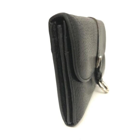 PRADA Logo Vitello Leather Long Bifold Wallet Black/8BH0110 - Picture 2 of 8